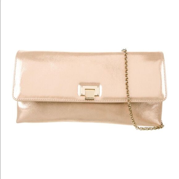 Tiffany & Co. Handbags - Tiffany & Co. Gold Clutch/Shoulder Bag